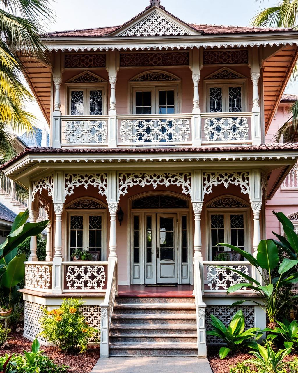 Haitian gingerbread home
